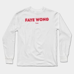 Faye Wong Yùyán Long Sleeve T-Shirt
